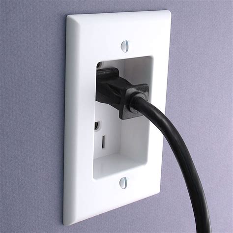 recessed electrical outlet for flat screen tv